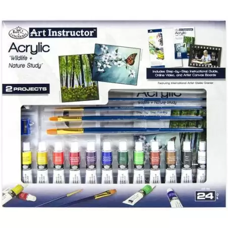 (AIS-104) ROYAL LANGNICKEL JUEGO DE PINTURAS ACRÍLICAS ART INSTRUCTOR