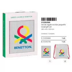 (312352588) SAFTA SET DE REGALO PEQUEÑO BENETTON "POP"