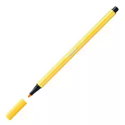 (68/44) STABILO ROTULADOR PEN 68 AMARILLO CAJA 10 UD