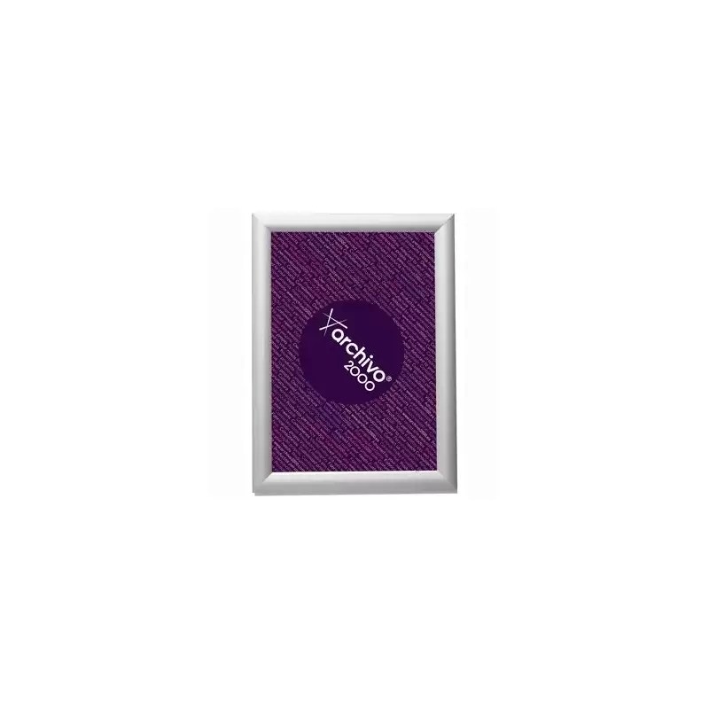 (64003PT) ARCHIVO 2000 EXPOSITOR MURAL CON MARCO MONTABLE DIN A3 VERTICAL / HORIZONTAL 10X330X450 MM PLATA