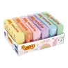 (70/6P) JOVI PLASTILINA PASTILLA 50GR COLORES SURTIDOS PASTEL CAJA 6 UD