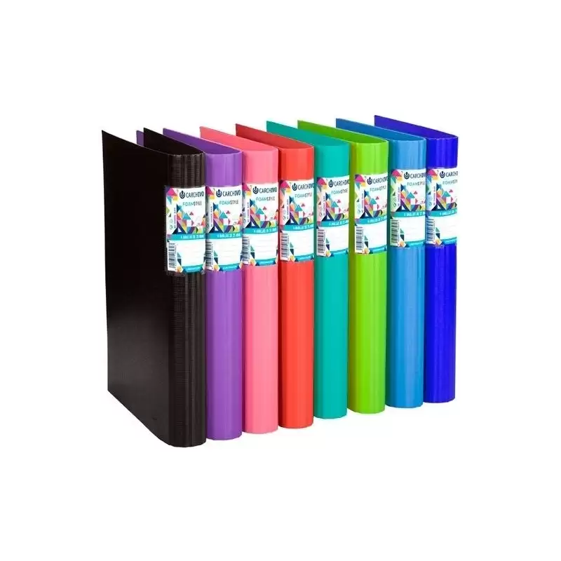(12400416) CARCHIVO CARPETA ANILLAS 4 X 25MM A4 FOAM STYLE EXTRA RÍGIDO 2MM VERDE