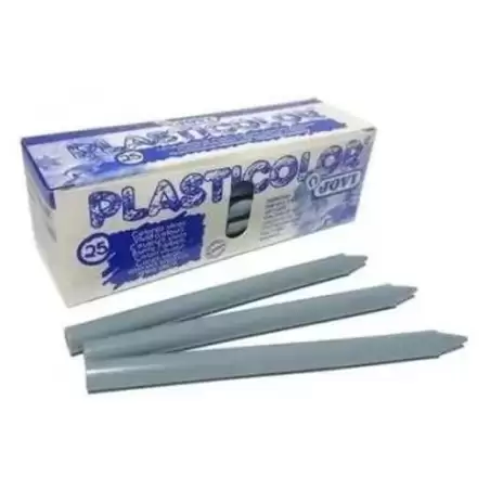 (92524) JOVI CERAS PLASTICAS CRAYONS STUDENT UNICOLOR GRIS CAJA 25 UD