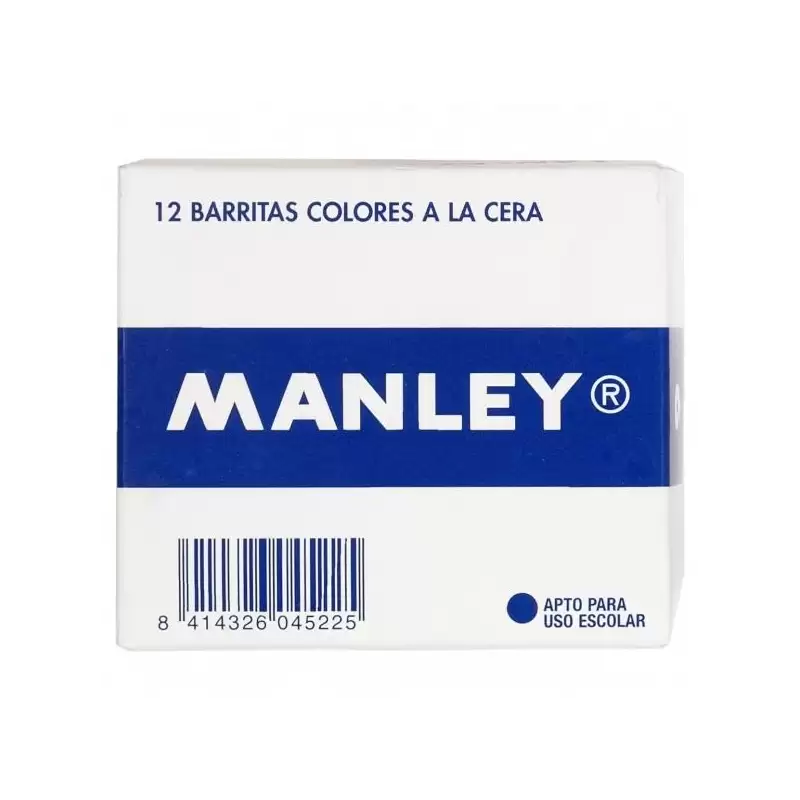 (MNC04511) MANLEY ESTUCHE DE 12 CERAS 60MM (8) BERMELLÓN OSCURO