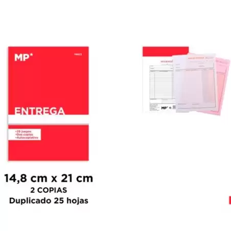 (PB972) ENTREGAS CUARTO NATURAL DUPLICADO AUTOCOPIA