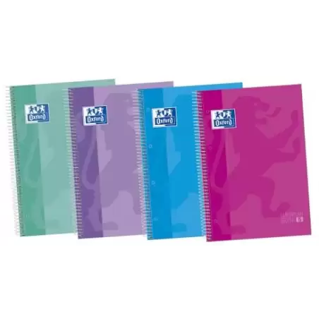 (400073042) OXFORD CUADERNO CLASSIC EUROPEANBOOK 5 WRITE&ERASE 120H A4+ 5X5 MICROPERFORADO T/EXTRADURA COLORES TENDENCIA