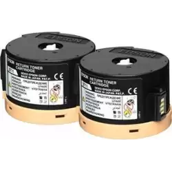 (C13S050711) EPSON ACULASER AL-M200DN/M200DW TONER NEGRO RETORNABLE (PACK 2)