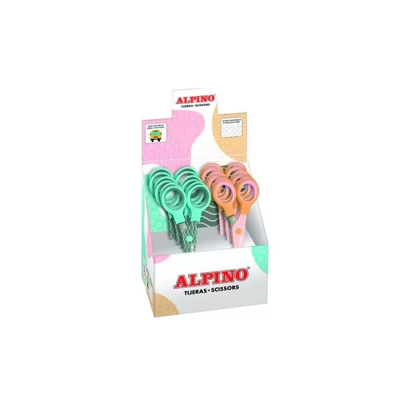 (PT0051) ALPINO TIJERAS ESCOLARES PASTEL C/SURTIDOS