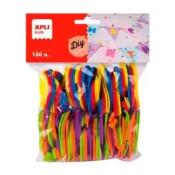 (13075) APLI FORMAS GOMA EVA NÚMEROS 50MM COLORES SURTIDOS -120U-