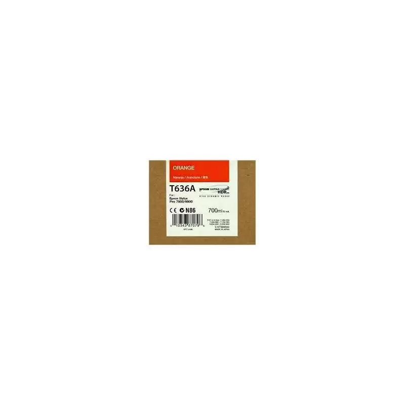 (C13T636A00) EPSON GF STYLUS PHOTO 7900/9900 CARTUCHO NARANJA