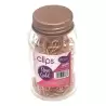 (50687) DOHE CLIPS METÁLICOS 50MM ROSE GOLDEN BOTE DE CRISTAL CON TAPA 60 UD