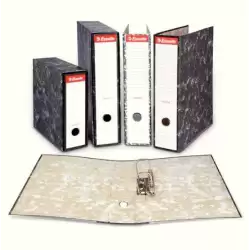 (46958) ESSELTE ARCHIVADOR PALANCA A4 LOMO ANCHO RADO CARTÓN JASPEADO