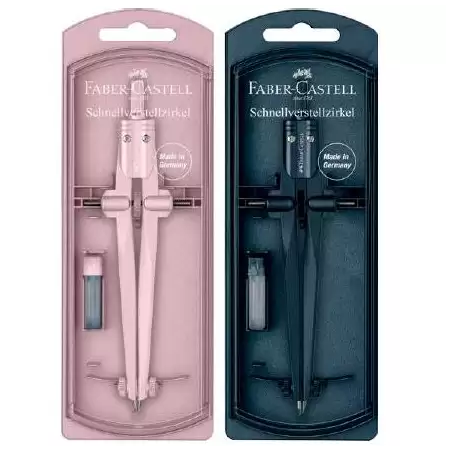 (174545) FABER CASTELL COMPÁS DE AJUSTE RÁPIDO STREAM SURTIDOS