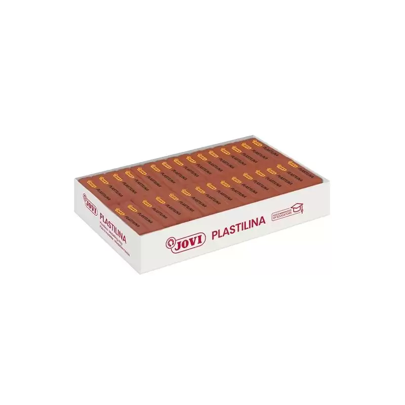 (7009) JOVI PLASTILINA PASTILLA 50GR MARRÓN CAJA 30 UD