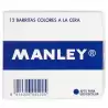 (MNC04679) MANLEY ESTUCHE DE 12 CERAS 60MM (24) VERDE ESMERALDA