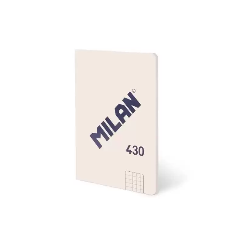 (57263G48BG) MILAN LIBRETA ENCOLADA A6 48H 95GR CUADRICULADA 5X5 COLECCIÓN 430 SINCE 1918 BEIGE