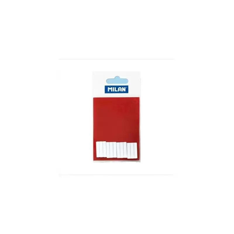 (LPM10059) MILAN GOMAS DE RECAMBIO ABRASIVAS PARA BORRADOR ELECTRICO MOD. 30767 BLANCO BLISTER DE 12 GOMAS