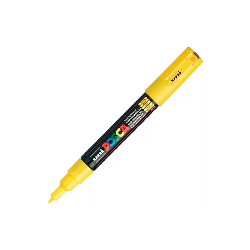 (285155000) POSCA MARCADOR  PC-1M NO PERMANENTE PUNTA FINA 0.7-1MM AMARILLO SOL