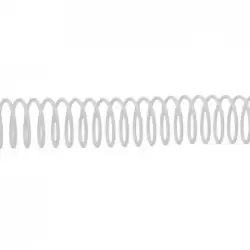 (5113101) FELLOWES ESPIRAL METÁLICA PASO 5:1 12MM A4 BLANCO PACK 100 UD