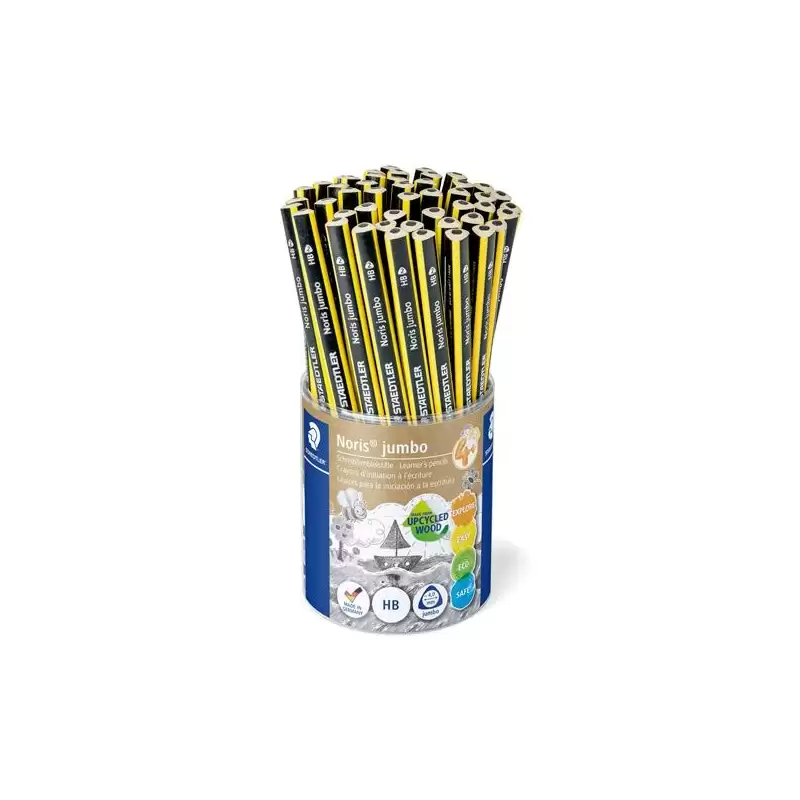 (119 NKP48) STAEDTLER LÁPIZ NORIS 119 CLUB JUMBO TRIANGULAR HB BOTE EXPOSITOR 48 UD