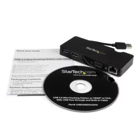 (USB3SMDOCKHV) START TECH DOCKING STATION USB 3.0 HDMI VGA