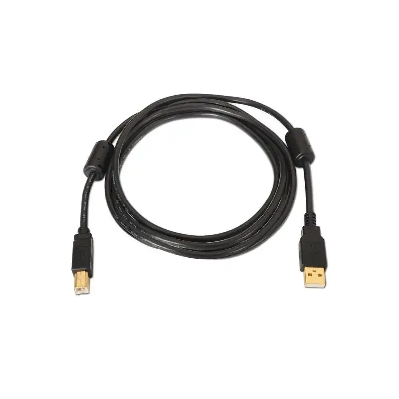 (A101-0009) AISENS CABLE USB 2.0 IMPRESORA ALTA CALIDAD CON FERRITA TIPO A/M - B/M NEGRO 2