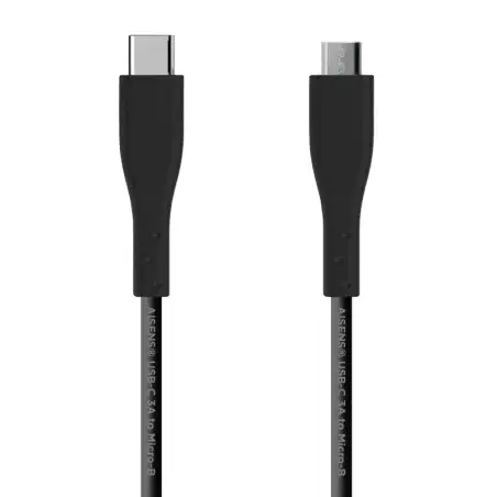 (A107-0349) AISENS CABLE USB 2.0 3A TIPO USB-C/M - B/M NEGRO 1