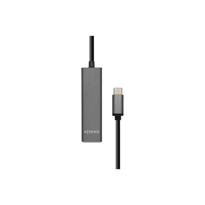 (A109-0403) AISENS HUB USB 3.1 USB-C USB-C/M - 4XTIPO A/H GRIS 15CM