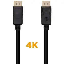 (A124-0388) AISENS CABLE DISPLAYPORT V1.2 4K@60HZ DP/M - DP/M NEGRO 10