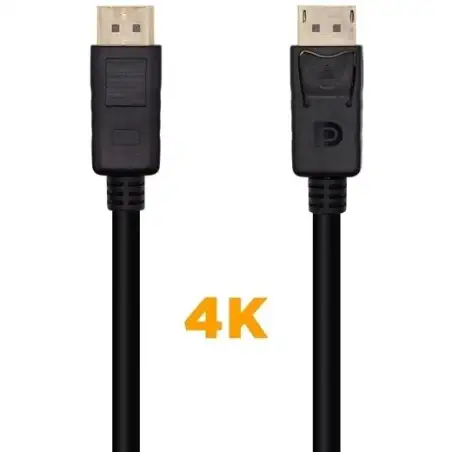 (A124-0548) AISENS CABLE DISPLAYPORT V1.2 4K@60HZ DP/M - DP/M NEGRO 0