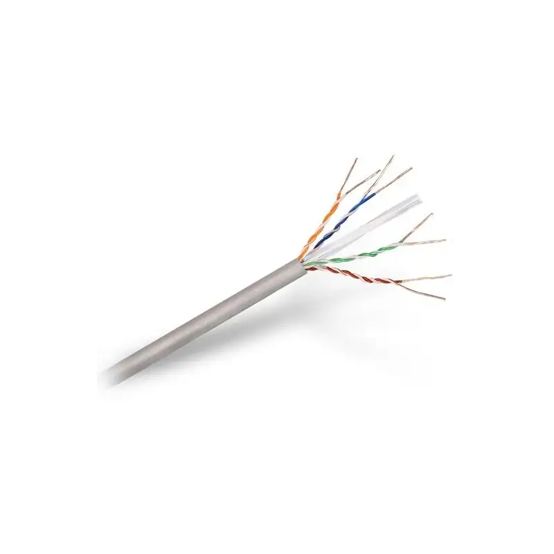(A135-0261) AISENS BOBINA DE CABLE DE RED RJ45 CAT.6 UTP RÍGIDO AWG24 PARA INSTALACIÓN GRIS 100M