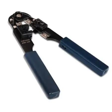 (A142-0310) AISENS TENAZA METALICA DE CRIMPAR RJ45 NEGRO
