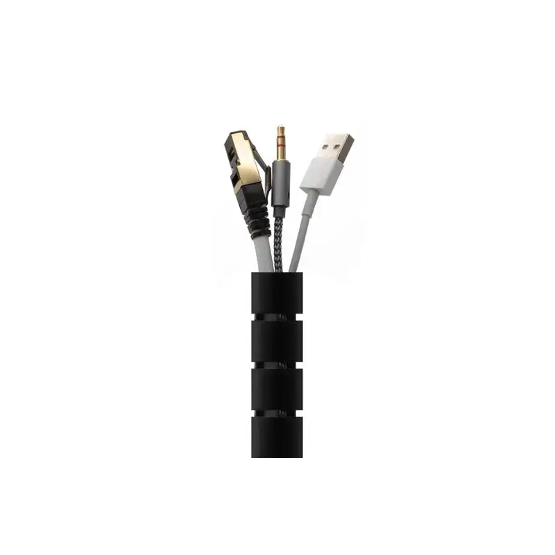 (A151-0605) AISENS ORGANIZADOR DE CABLE EN ESPIRAL 25MM NEGRO 3