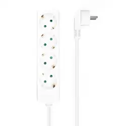 (A154-0533) AISENS REGLETA DE ENCHUFES CON 4 TOMAS SIN INTERRUPTOR CABLE 1