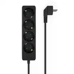 (A154-0534) AISENS REGLETA DE ENCHUFES CON 4 TOMAS SIN INTERRUPTOR CABLE 1