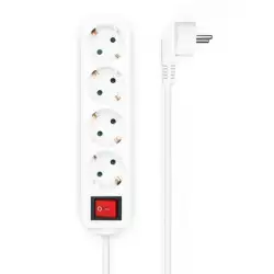 (A154-0649) AISENS BASE MULTIPLE 4 TOMAS CON INTERRUPTOR CON CABLE 3X1