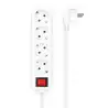 (A154-0649) AISENS BASE MULTIPLE 4 TOMAS CON INTERRUPTOR CON CABLE 3X1