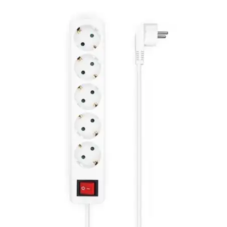 (A154-0651) AISENS BASE MULTIPLE 5 TOMAS CON INTERRUPTOR CON CABLE 3X1