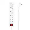 (A154-0651) AISENS BASE MULTIPLE 5 TOMAS CON INTERRUPTOR CON CABLE 3X1