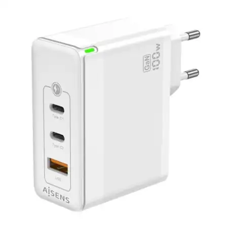 (ASCH-100W3P008-W) AISENS CARGADOR GAN 100W