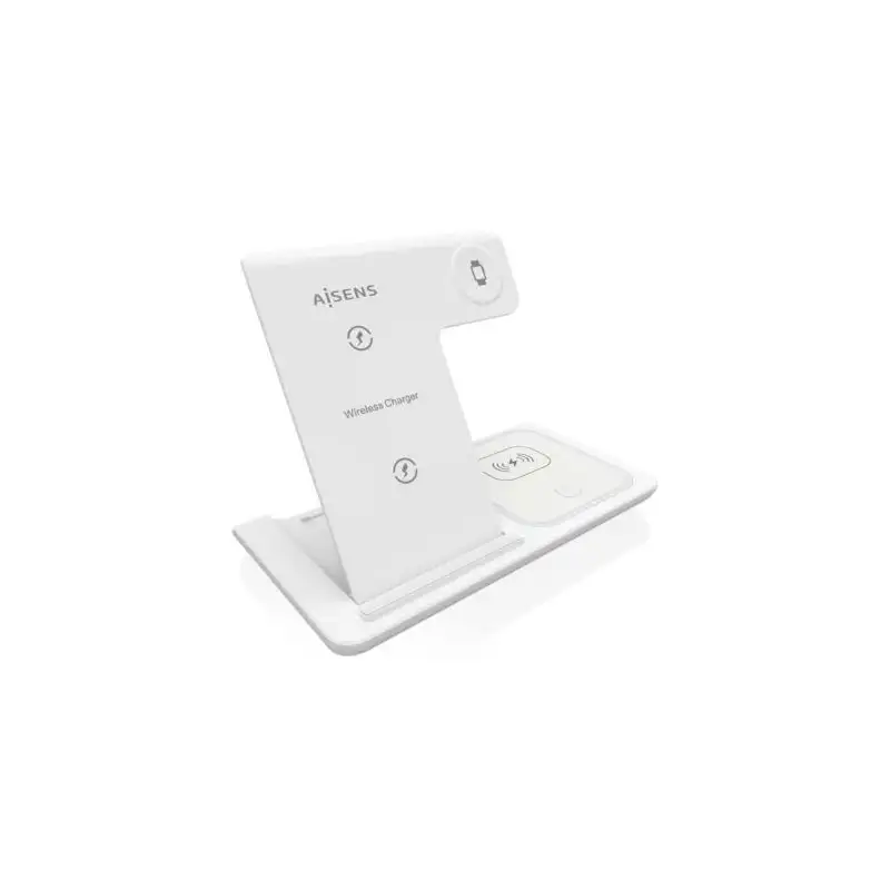 (ASCH-15W3WC044-W) AISENS CARGADOR INALAMBRICO USB-C 3 EN 1 DE 15W MOVIL