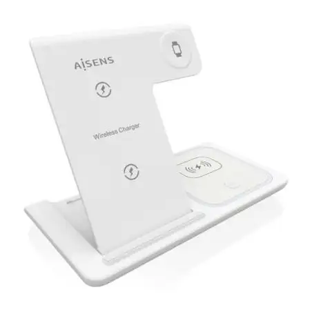 (ASCH-15W3WC044-W) AISENS CARGADOR INALAMBRICO USB-C 3 EN 1 DE 15W MOVIL