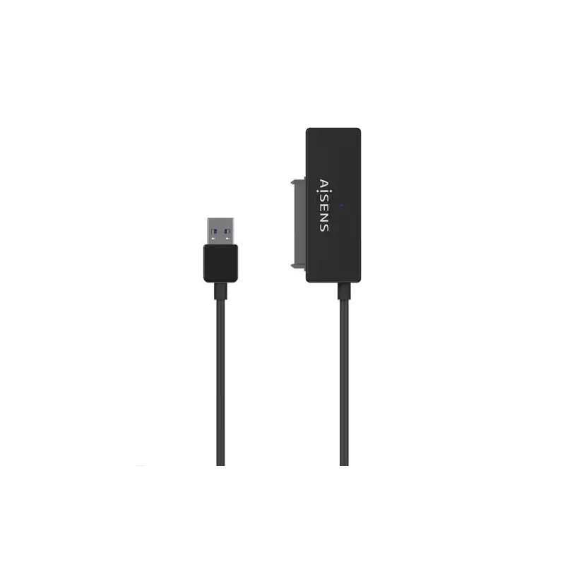 (ASE-35A01B) AISENS ADAPTADOR ASE-35A01B SATA A USB-A USB3.01/USB 3.1 PARA DISCOS DUROS 2.5" Y 3.5" CON ALIMENTADOR NEGRO