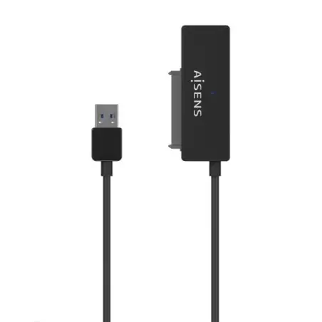 (ASE-35A01B) AISENS ADAPTADOR ASE-35A01B SATA A USB-A USB3.01/USB 3.1 PARA DISCOS DUROS 2.5" Y 3.5" CON ALIMENTADOR NEGRO