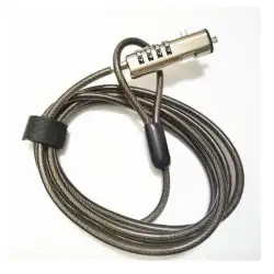 (ASLK-D50N05-BK) AISENS CABLE DE SEGURIDAD PARA PORTÁTIL CON COMBINACIÓN NANO COLOR NEGRO