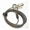 (ASLK-D50N05-BK) AISENS CABLE DE SEGURIDAD PARA PORTÁTIL CON COMBINACIÓN NANO COLOR NEGRO