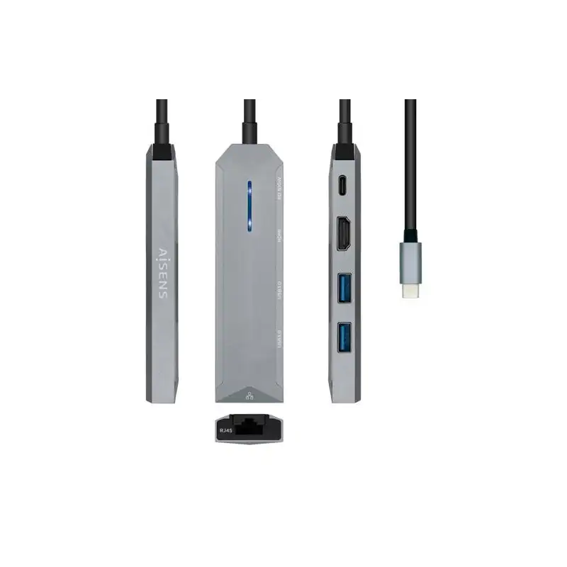 (ASUC-5P003-GR) AISENS DOCK STATION 5 EN 1 USB-C A 1XHDMI