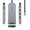 (ASUC-8P004-GR) AISENS DOCK STATION 8 EN 1 USB-C A 1XHDMI