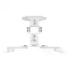 (CP03TSR-129) AISENS SOPORTE UNIVERSAL GIRATORIO INCLINABLE DE TECHO PARA PROYECTOR BLANCO