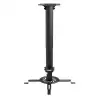 (CP04TSRE-131) AISENS SOPORTE UNIVERSAL GIRATORIO INCLINABLE Y EXTENSIBLE  DE TECHO PARA PROYECTOR NEGRO